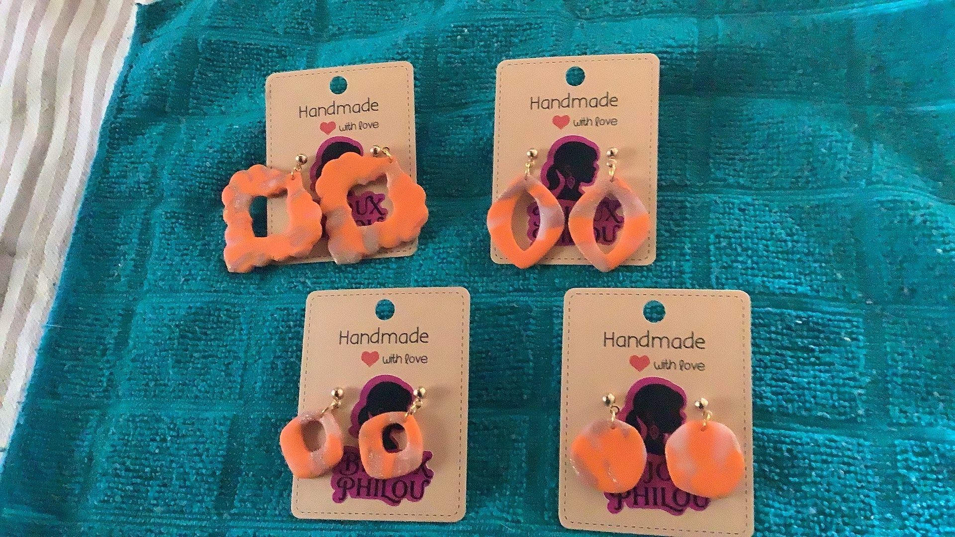 Handmade oorbellen, Ophalen of Verzenden, Nieuw, Overige kleuren, Overige materialen
