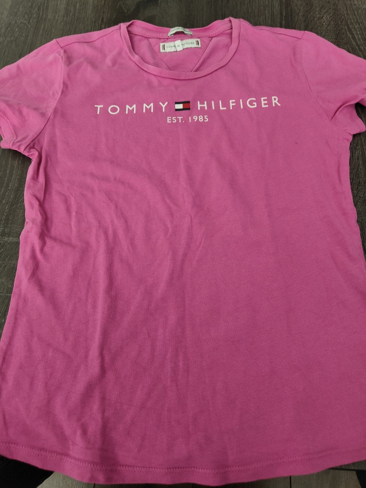 Tommy Hilfiger shirt, Ophalen of Verzenden, Zo goed als nieuw, Korte mouw, Roze