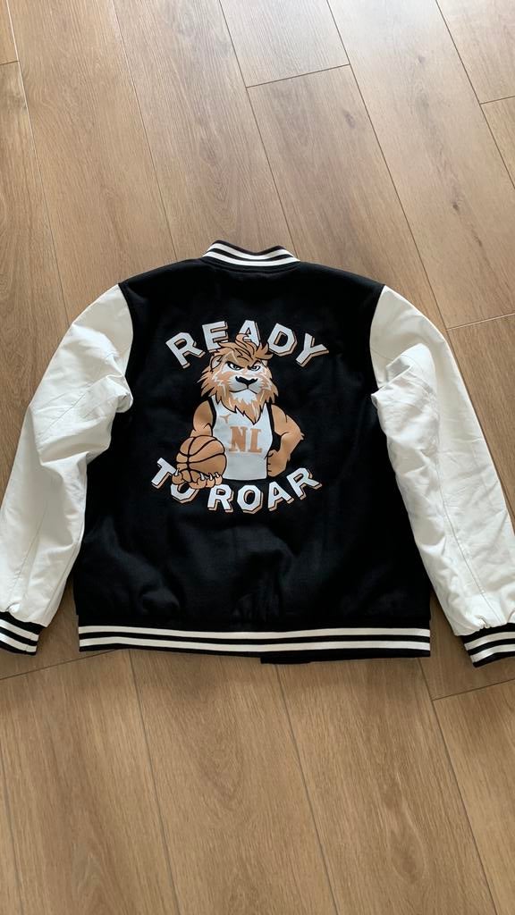 Varsity/bomberstyle Nederlands Olympisch Team NL, Kleding | Heren, Ophalen of Verzenden, Zo goed als nieuw, Maat 56/58 (XL), Zwart