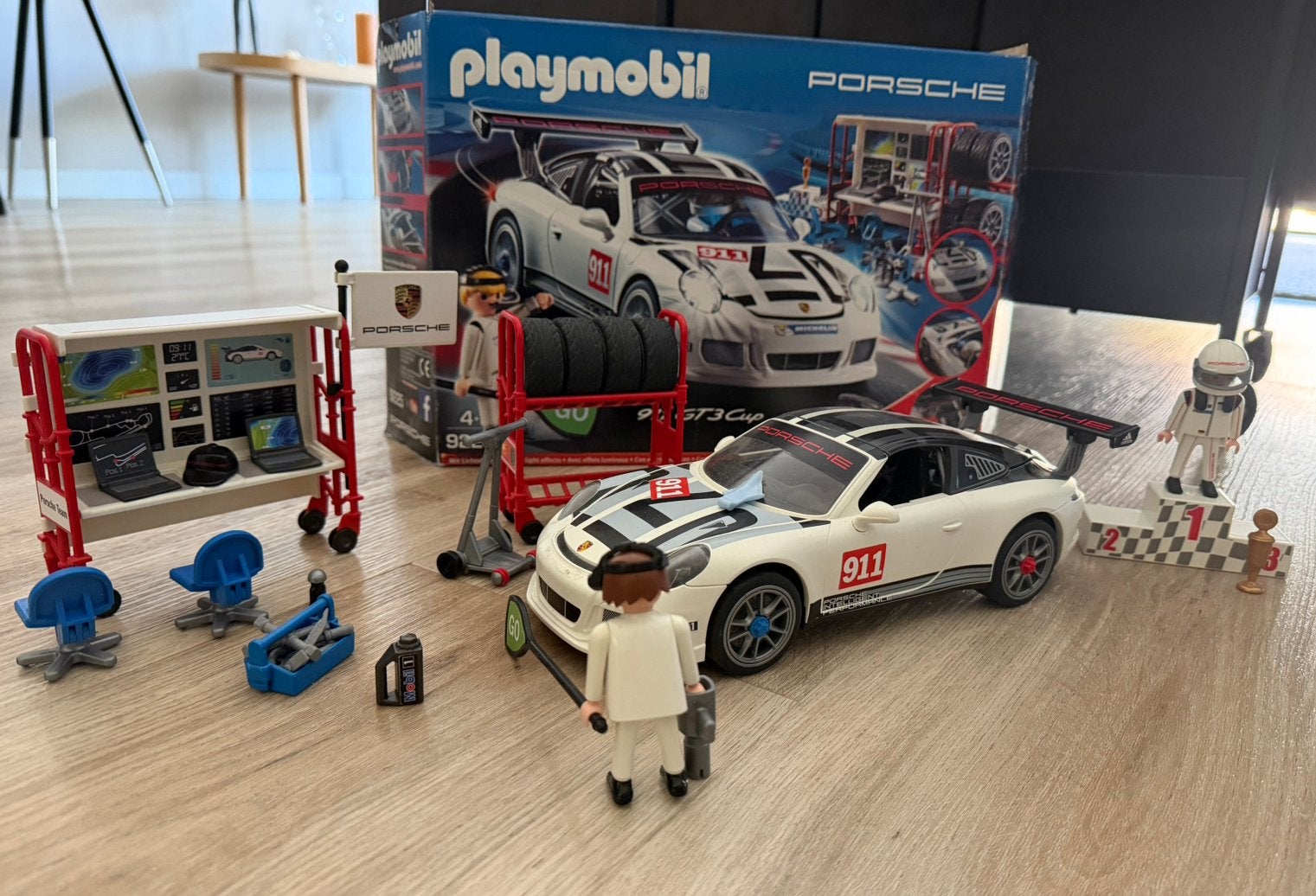 Playmobil Porsche 911 GT3 Cup 9225, Ophalen of Verzenden, Zo goed als nieuw