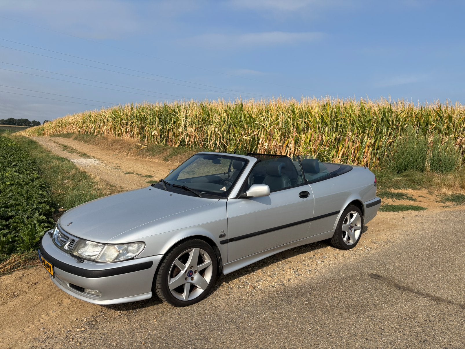 Mooie Saab 9-3 Turbo Cabrio (185 pk), Auto's, Saab, Voorwielaandrijving, 4 cilinders, Cabriolet, 4 stoelen