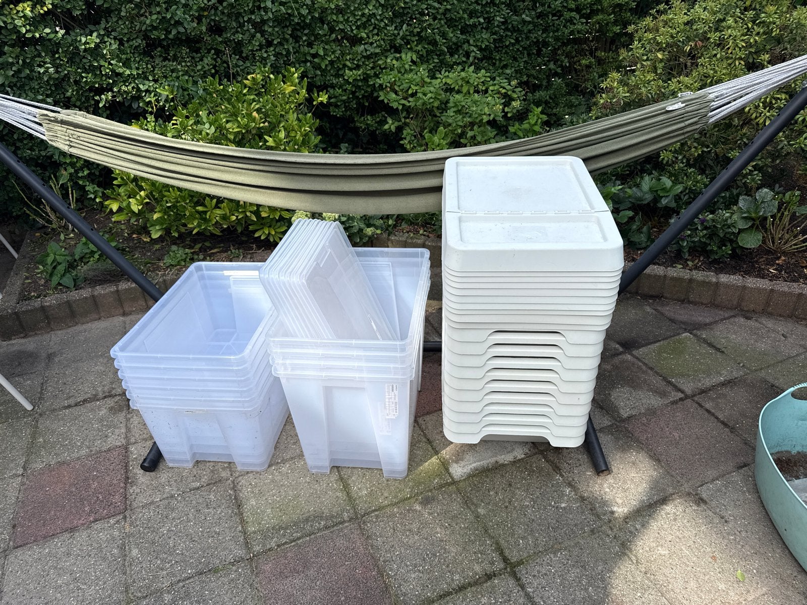 Samla bakken (45L & 65L) en sorteerbakken met deksels, Ophalen, Gebruikt, 40 tot 60 cm, 50 tot 75 cm