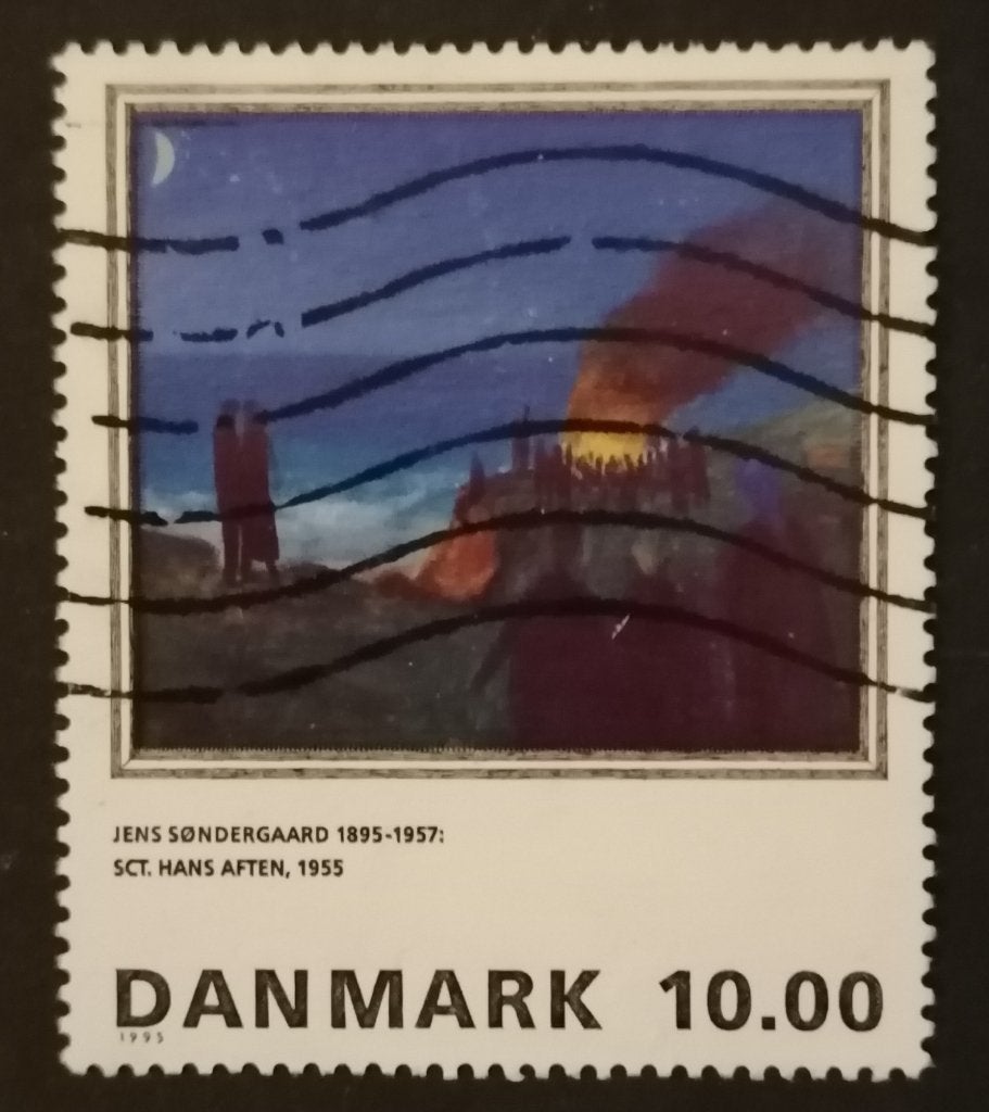 DENEMARKEN - Schilderijen 1995, Verzenden, Denemarken, Gestempeld