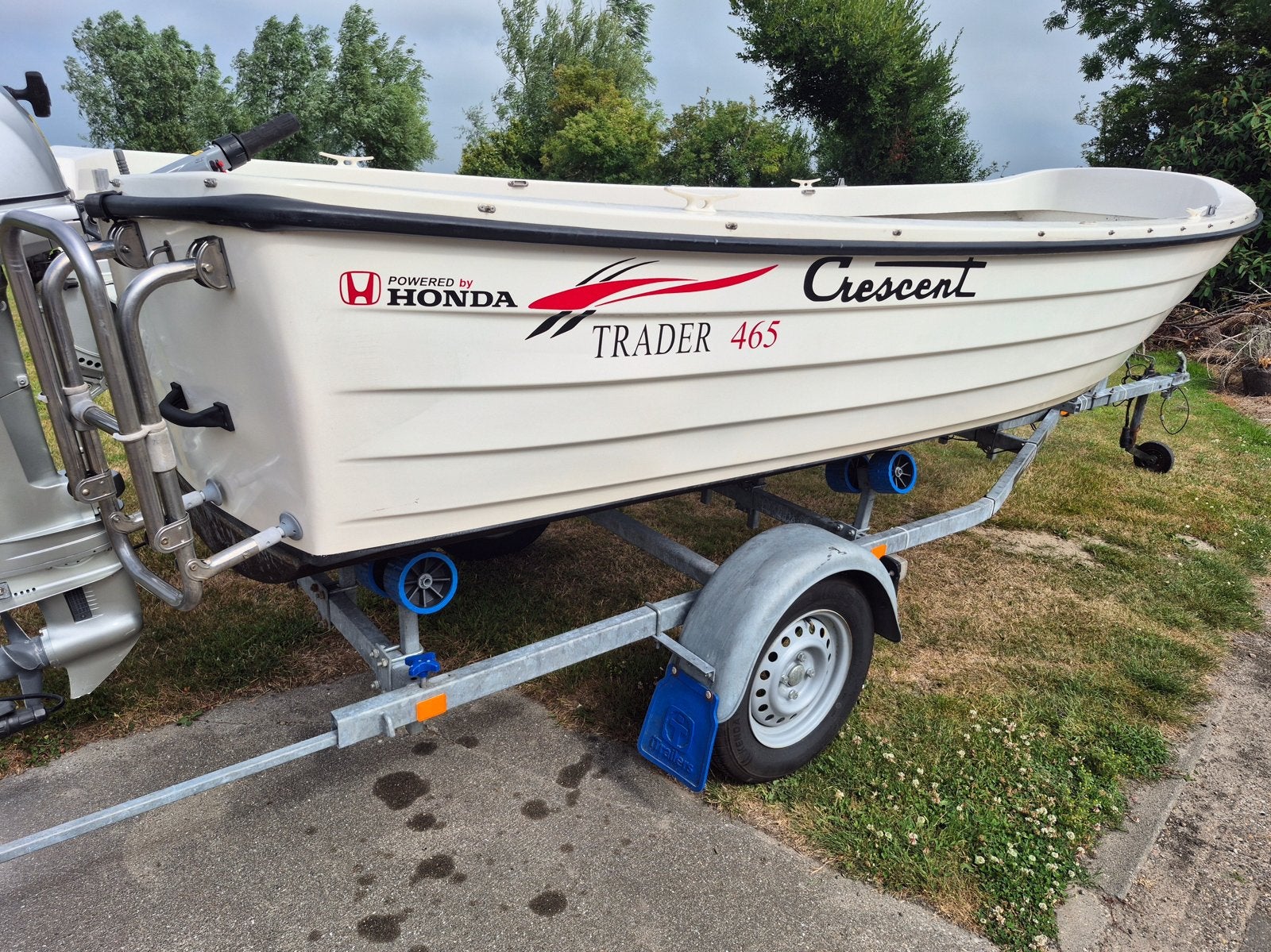 Sloep Crescent 465 trader met 4 tact Honda, Watersport en Boten, Ophalen, Viertaktmotor, 5 m, 20 cm
