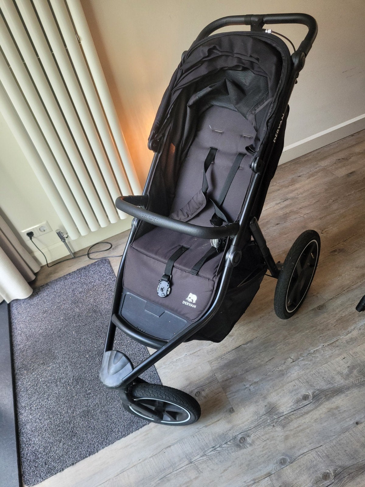 Derjab Bolt Hardloop Kinderwagen Zwart, Ophalen