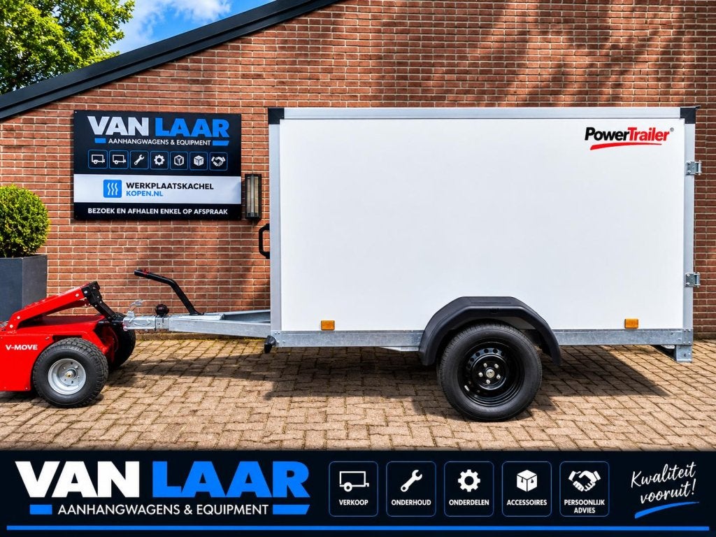 NIEUW PowerTrailer Gesloten Aanhangwagen 257x132x150cm 750kg, Niet ingevuld, Nieuw, Niet ingevuld, Niet ingevuld
