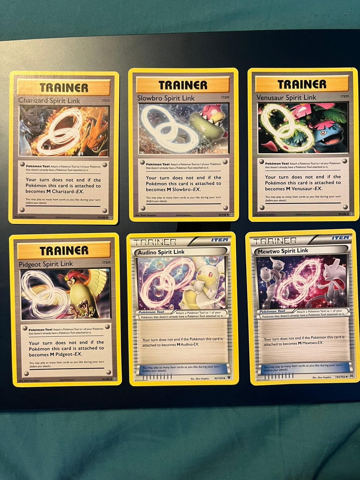 Pokémon Spirit Link Trainer Kaarten Set (6 stuks), Ophalen of Verzenden, Gebruikt, Meerdere kaarten