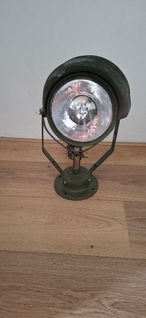 Vintage Militaire Zoeklicht Industrieel Ex US Army, Amerika, Overige typen, Onbekend, Ophalen of Verzenden