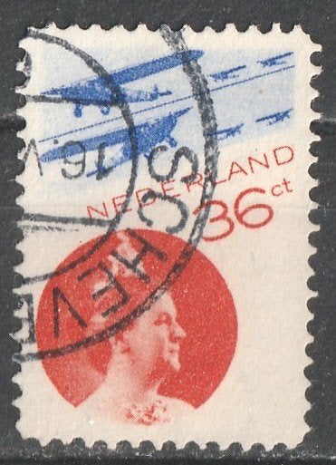 LP-9 luchtpost Koningin Wilhelmina 1931, Ophalen of Verzenden, Na 1940, Gestempeld