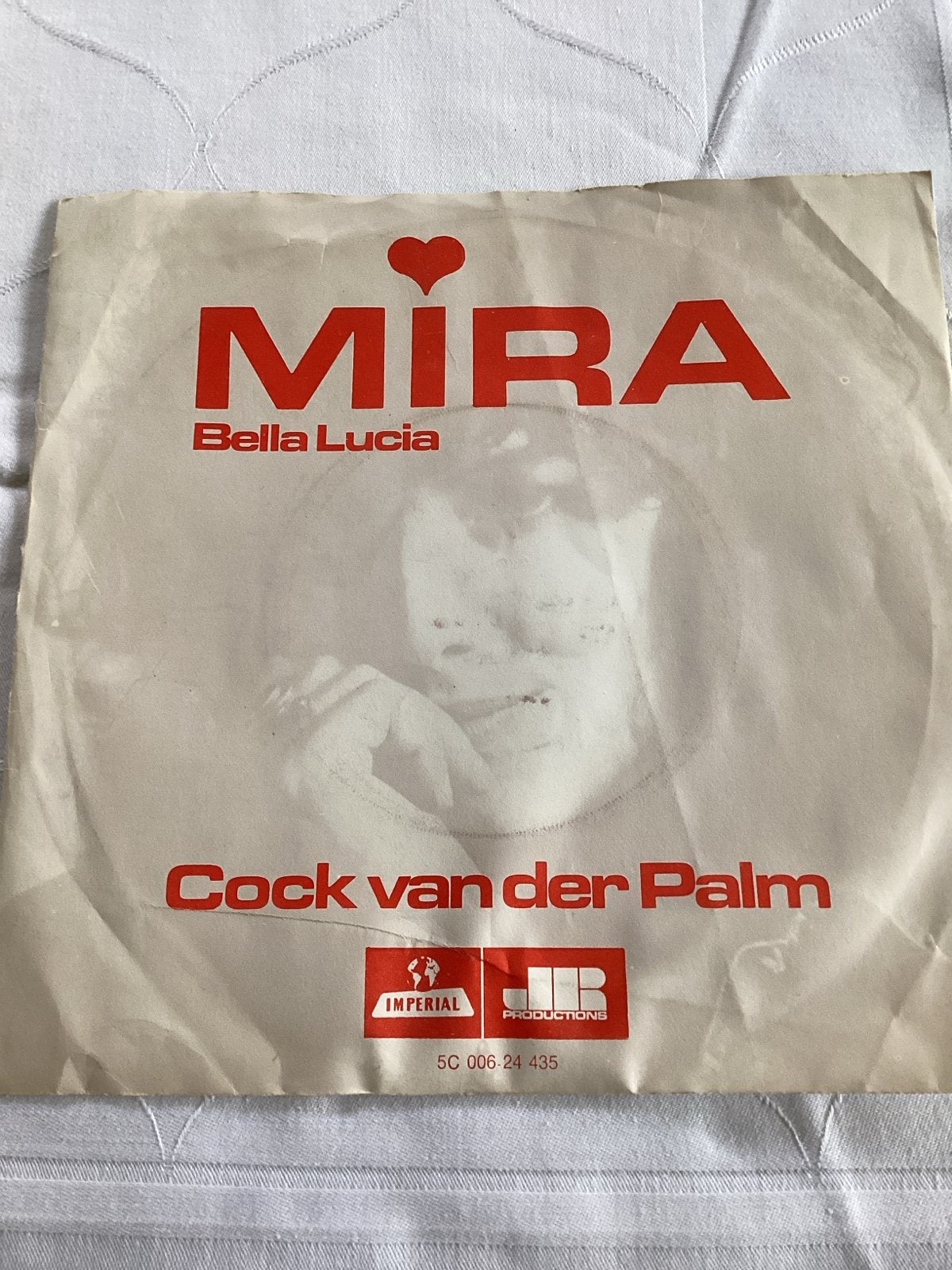 Cock van der Palm - Bella Lucia - Originele Imperial 1971, Gebruikt, Originele persing, 7 inch, Ophalen of Verzenden