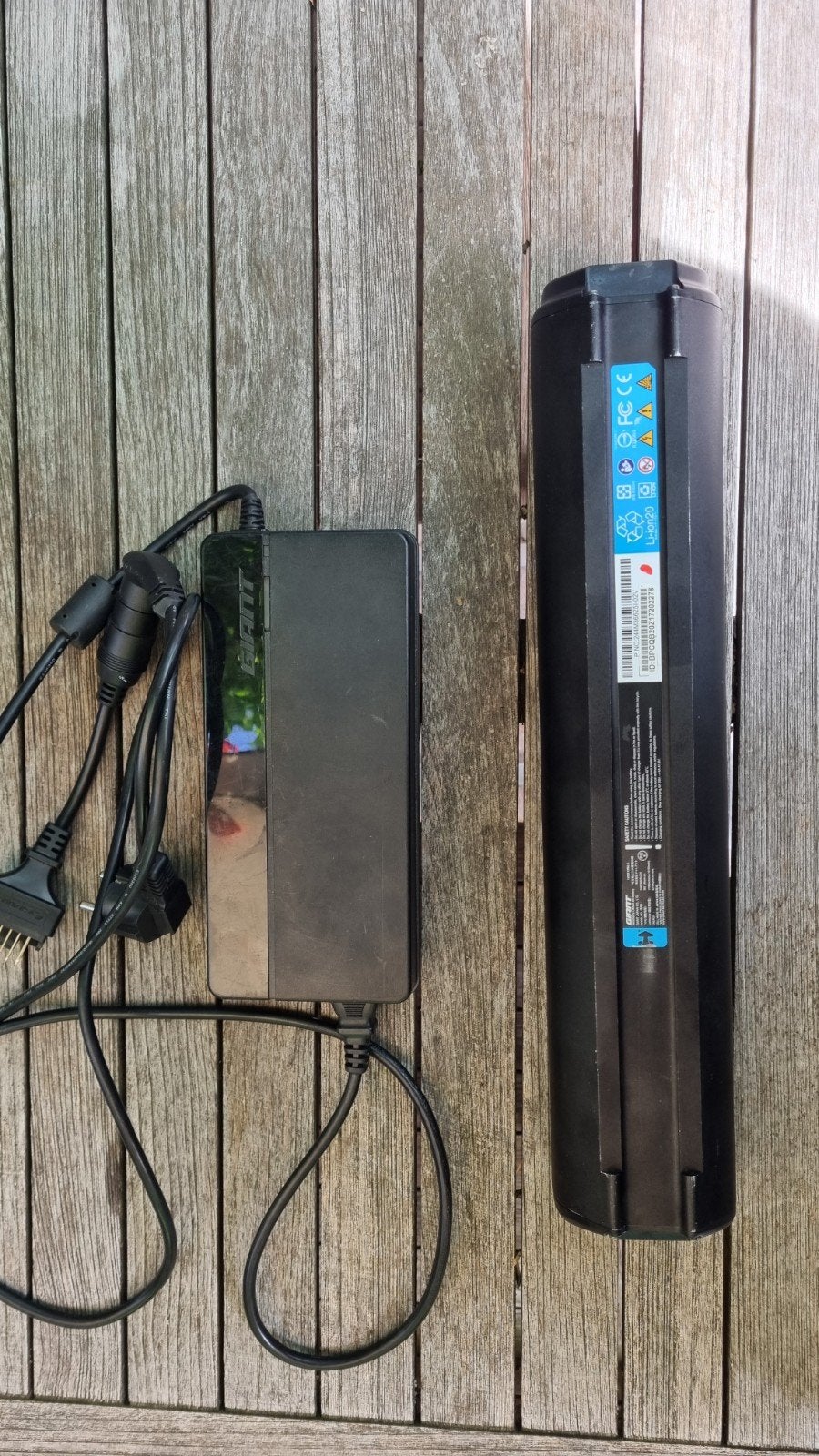 Giant EnergyPak 625 Fietsaccu met Lader 6A(laadt niet op), Ophalen, Gebruikt