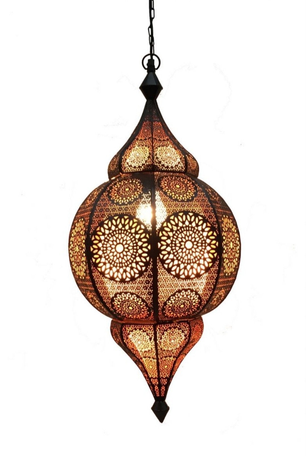 Oosterse lamp zwart / koper, Ophalen, Nieuw, Oosters, Metaal