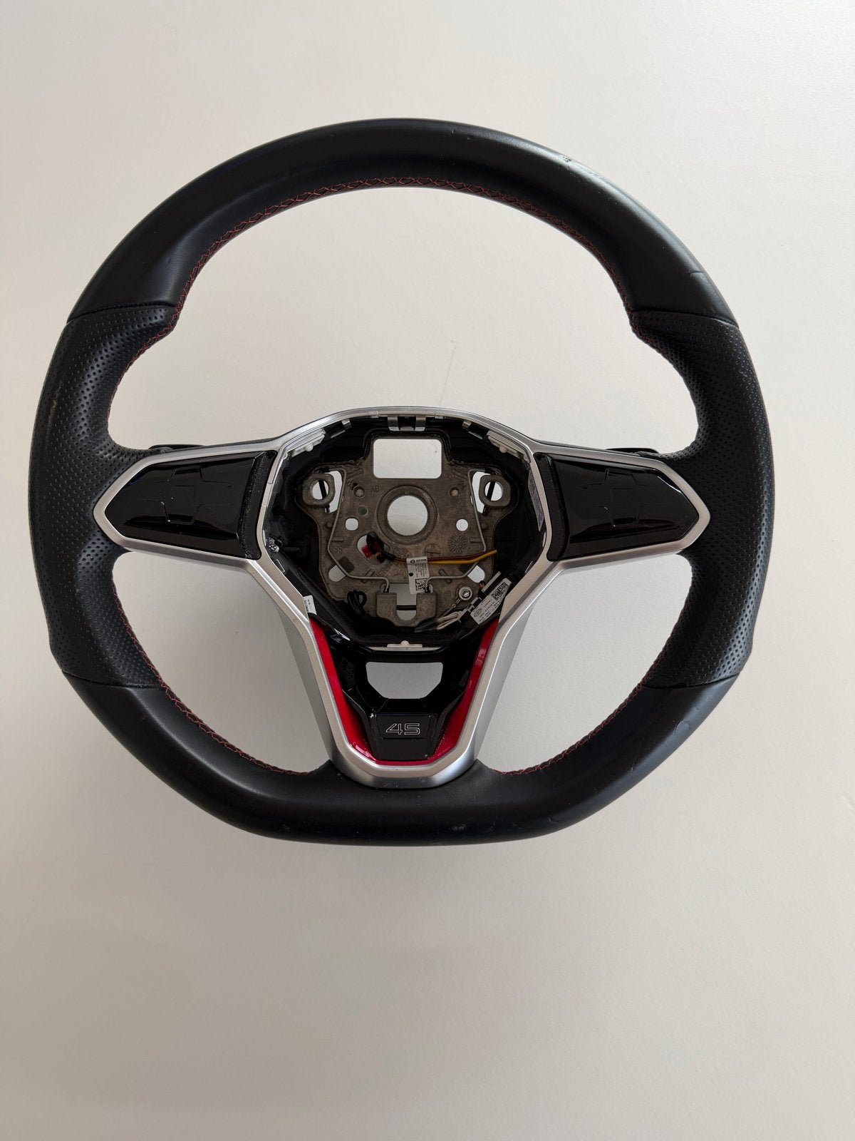 Sportstuur met rode stiksels - VW Golf 8 R-Line/GTI/GTD, Auto-onderdelen, Ophalen of Verzenden, Gebruikt, Volkswagen
