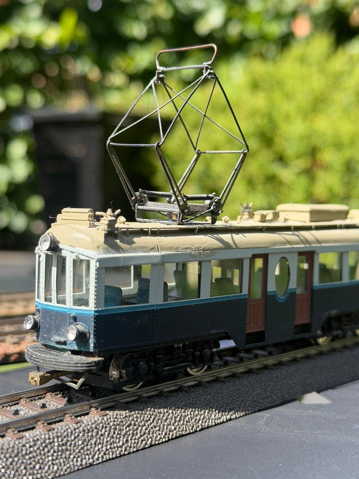 Philotrain HO NZH A500 Blauwe Tram motorwagen en bijwagen, Hobby en Vrije tijd, Ophalen of Verzenden, Zo goed als nieuw, Gelijkstroom