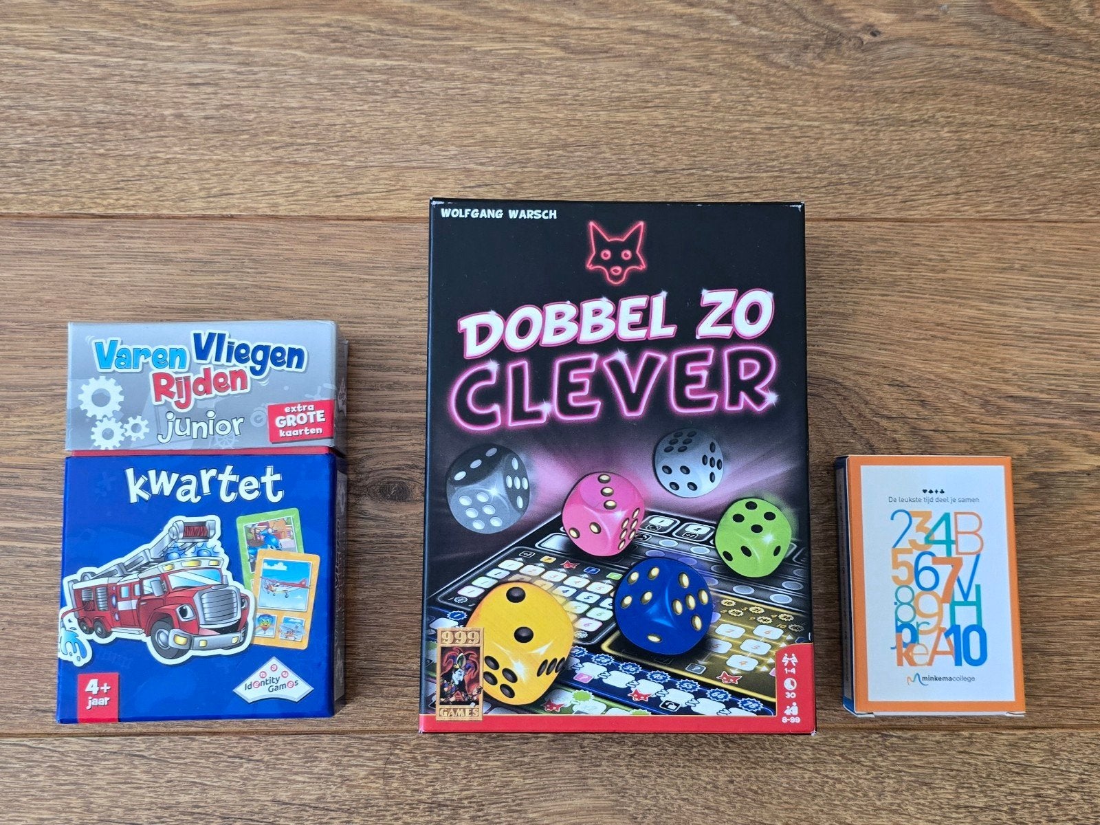 Junior Kwartet + Dobbel Zo Clever + kaartspel, Vijf spelers of meer, Ophalen, Zo goed als nieuw, Jumbo, Schmidt Spiele