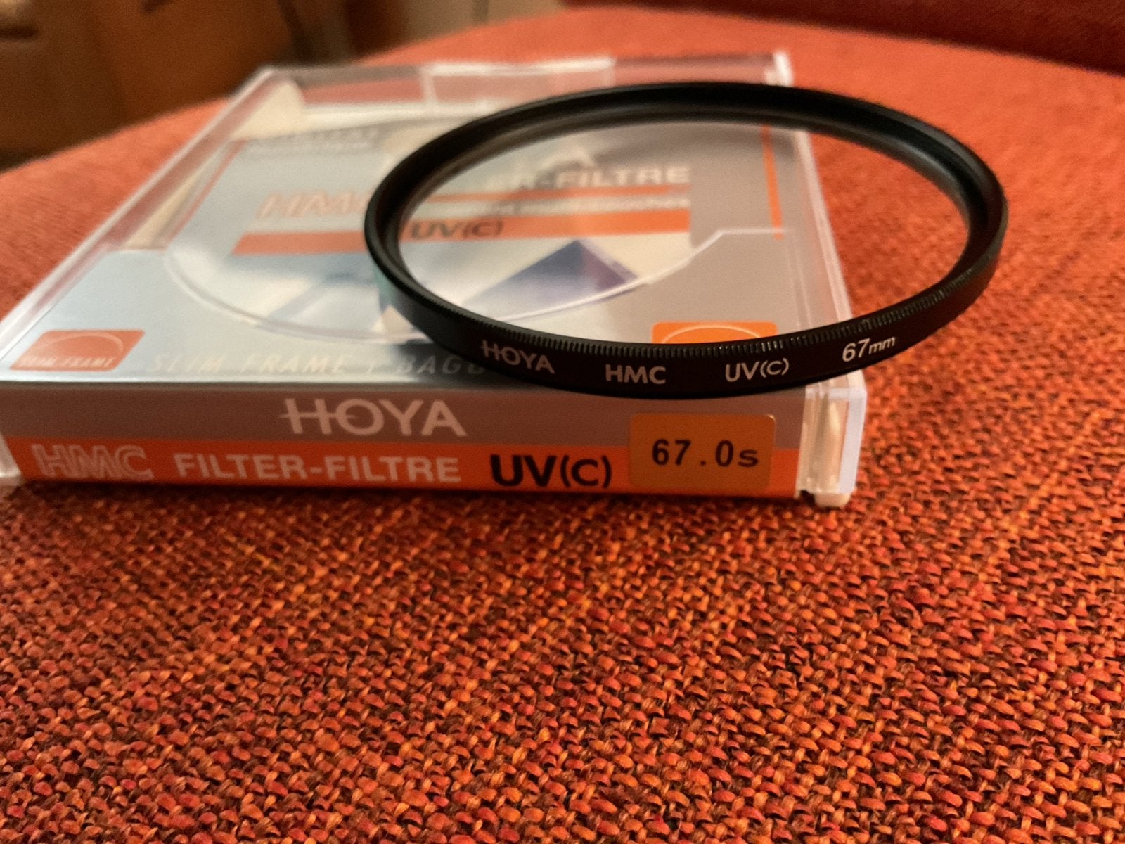 Hoya HMC UV(C) filter 67mm, 60 tot 70 mm, UV-filter, Ophalen of Verzenden, Zo goed als nieuw