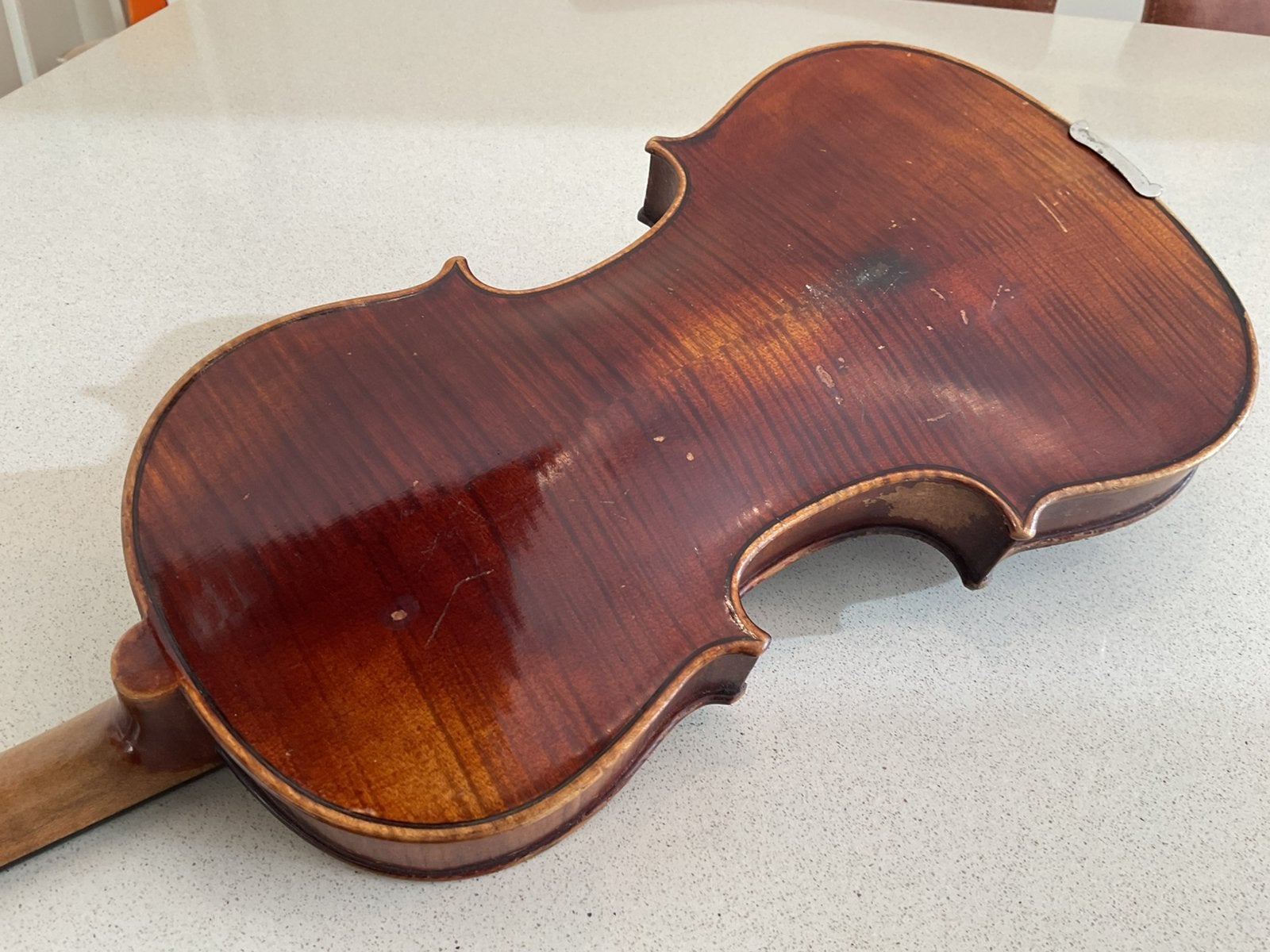 Mooie 4/4Mittenwald viool uit 1930 met stok en kist compleet, Muziek en Instrumenten, Gebruikt, Viool, Ophalen of Verzenden, 4/4-viool