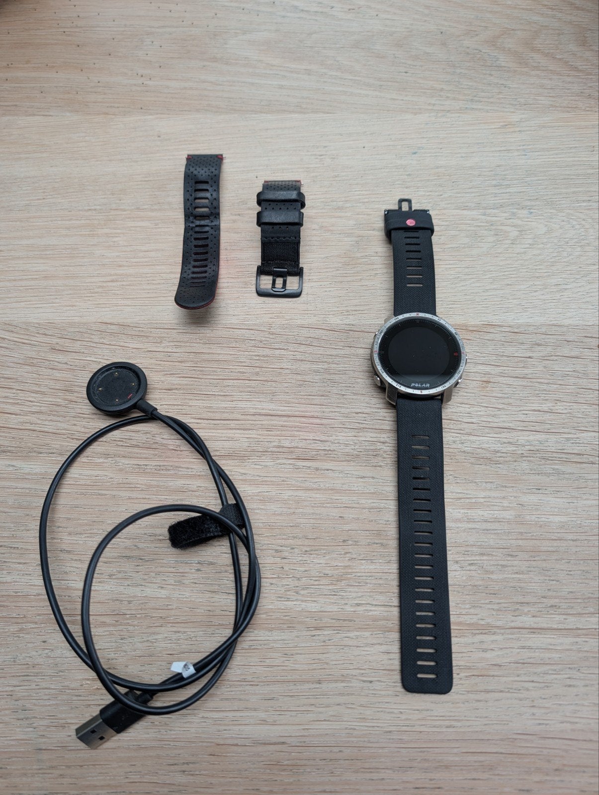 Polar Grit X Pro Titan Outdoor Multisport Horloge, Zwart, Ophalen of Verzenden, Zo goed als nieuw, Waterdicht