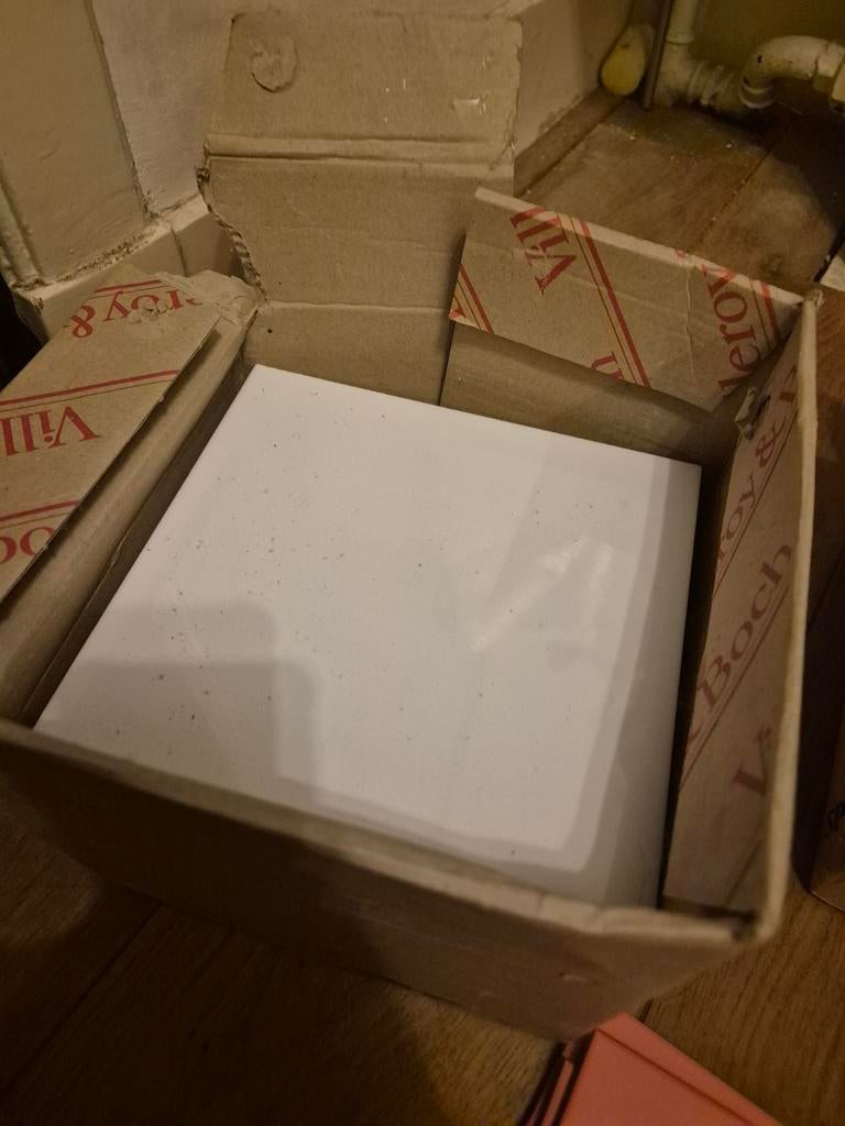 14 witte Villeroy & Boch tegels 20 x 20 cm, Ophalen, Nieuw, 20 tot 40 cm, Minder dan 5 m²
