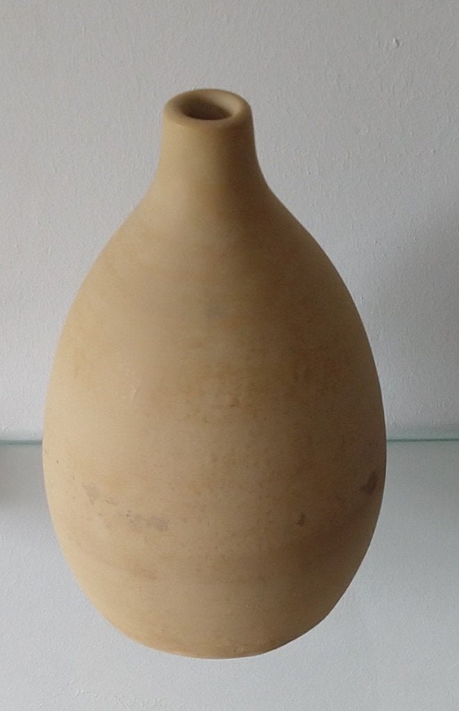 IKEA vaas Havtorn, aardewerk, volgnr 7, Overige materialen, Beige, 25 cm, Matte afwerking
