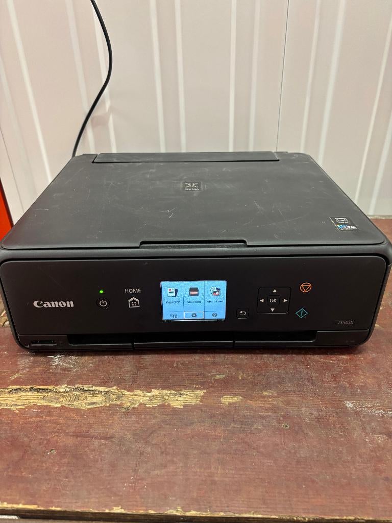 Canon PIXMA TS5050 all-in-one printer, Computers en Software, Printers, Canon, Kleur printen, Gebruikt, Canon
