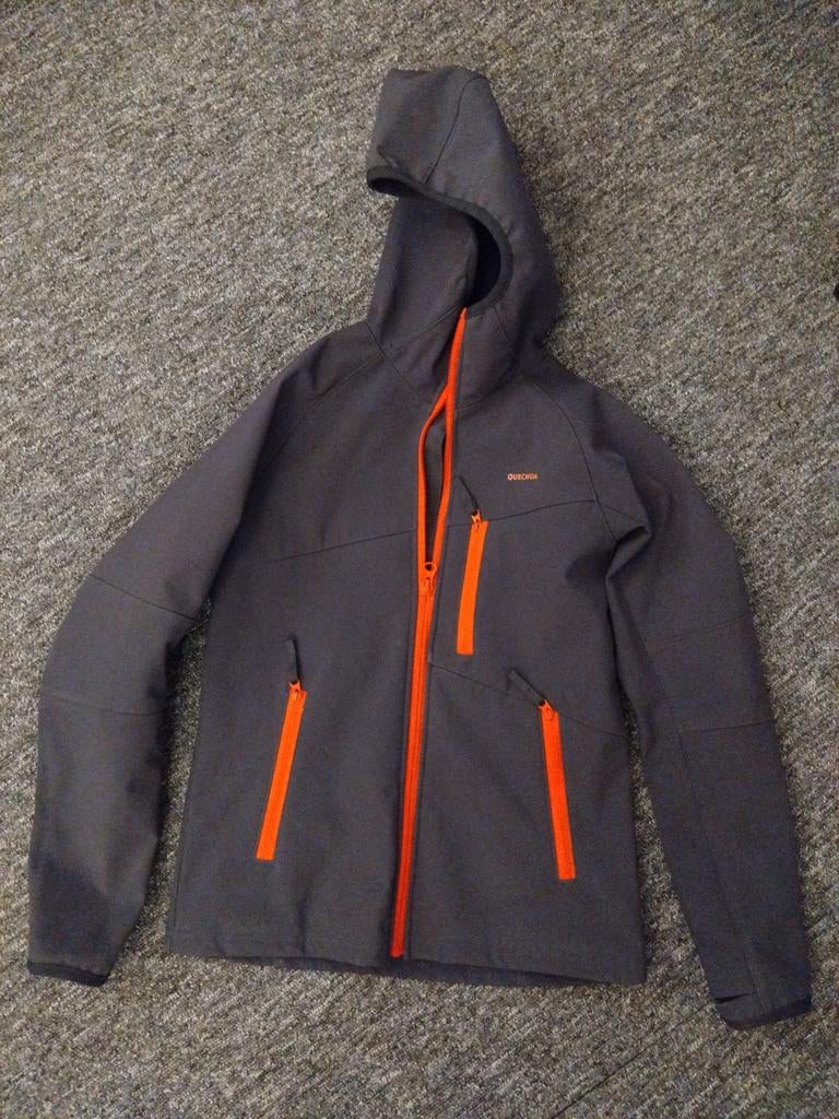 Jas kind Decathlon softshell MH900 TW 131-140 cm / 8-9 jaar, Ophalen of Verzenden, Zo goed als nieuw, Overige maten, Grijs