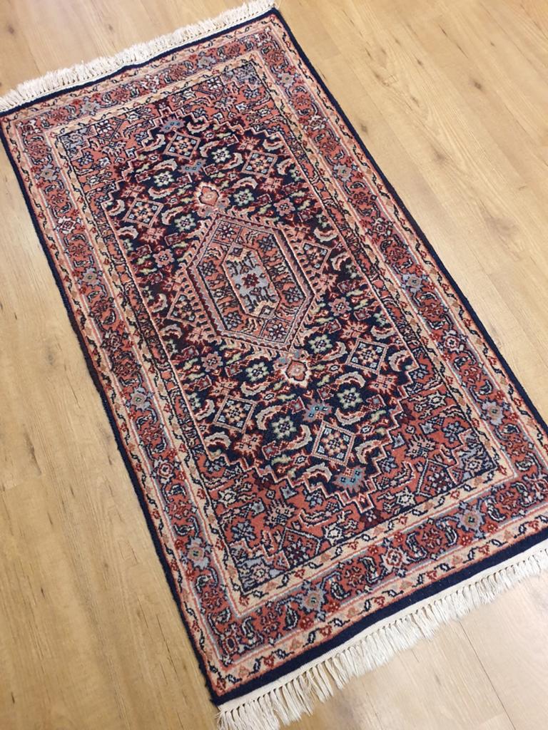 Vintage handgeknoopt oosters bidjar 147x75, Info@SlatsAntiek.nl, 100 tot 150 cm, Perzisch, Rechthoekig