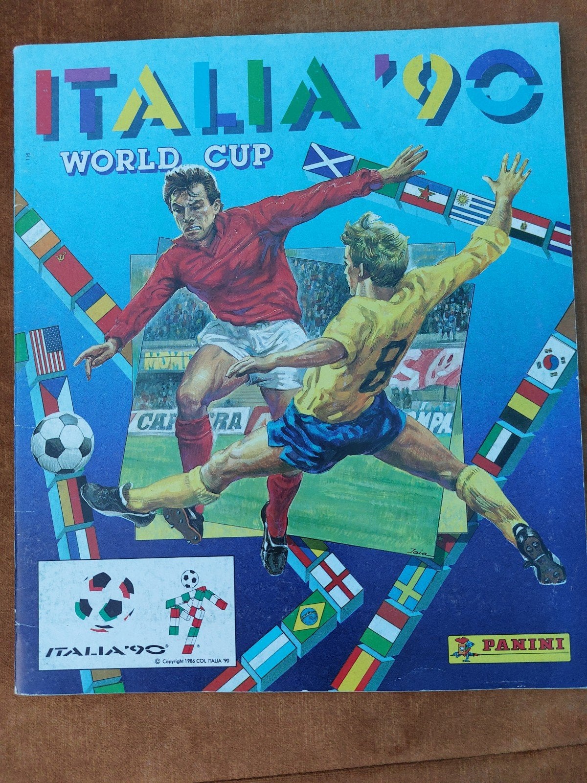 PANINI WORLD CUP ITALIA 90 leeg album, Ophalen of Verzenden, Buitenlandse clubs, Poster, Plaatje of Sticker