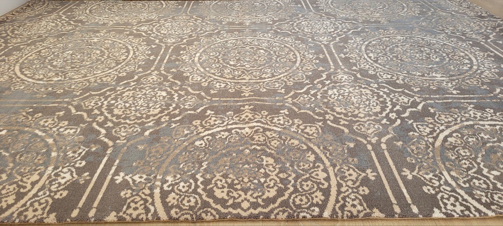 Vloerkleed Mushroom 200x300 wol  taupe nieuw!, Ophalen, 200 cm of meer, Grijs, Stijlvol klasse comfortabel kwaliteit groot warm
