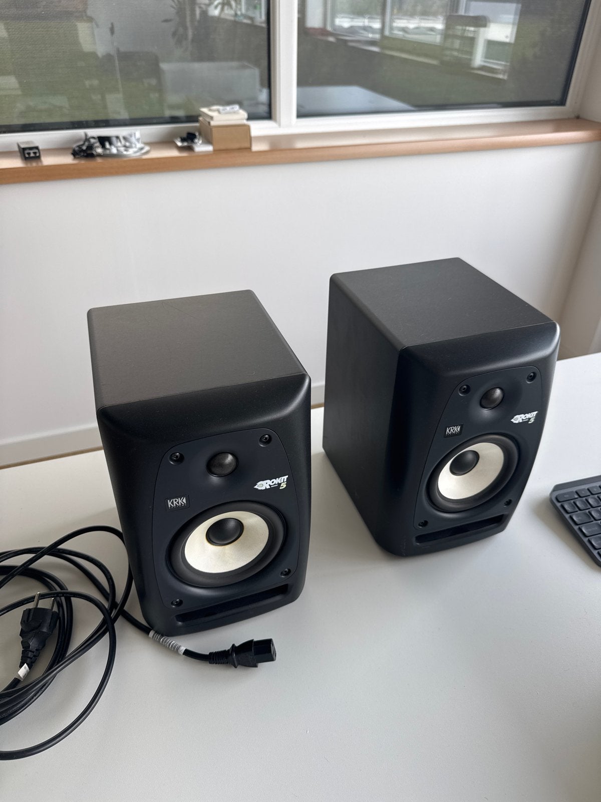 KRK Rokit 5 G3 Studiomonitoren (set van 2), Studiomonitor, Inclusief kabels, Ophalen of Verzenden, Zo goed als nieuw