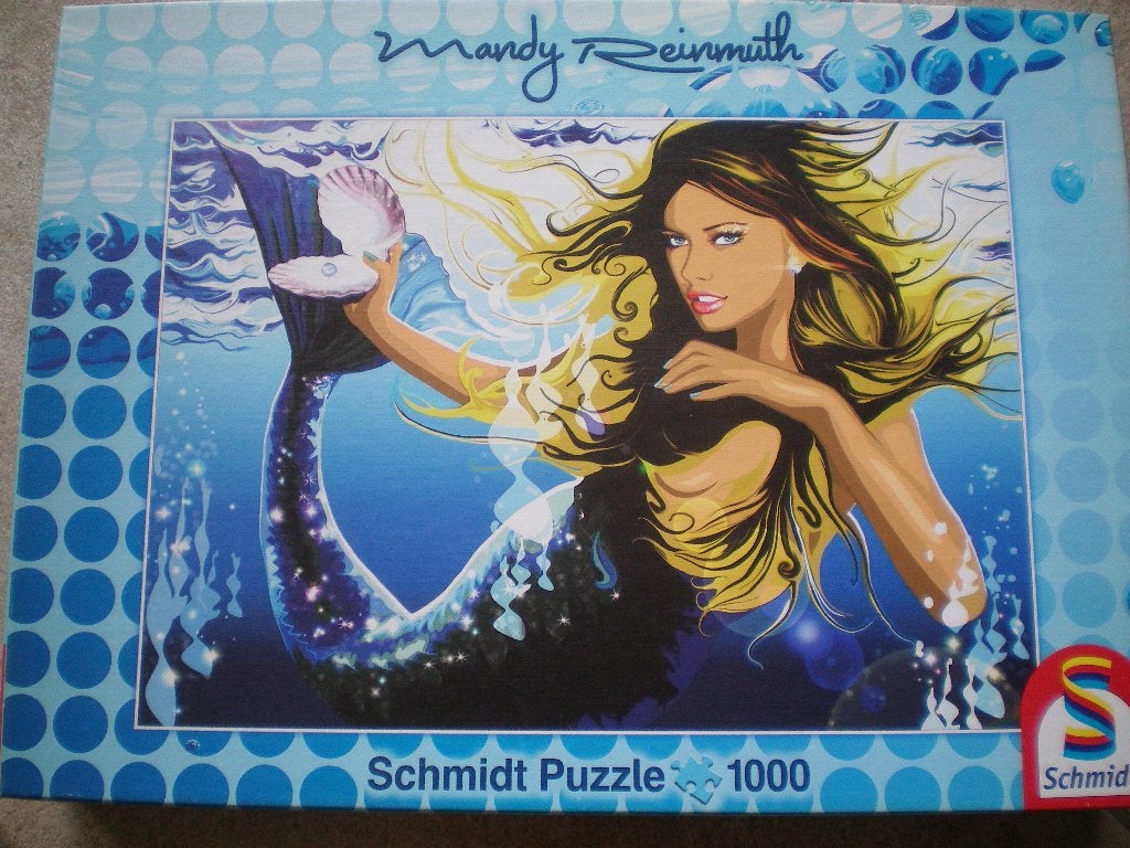 Schmidt puzzel 1000 stukjes. Meermin., Ophalen of Verzenden, 500 t/m 1500 stukjes, Zo goed als nieuw, Legpuzzel