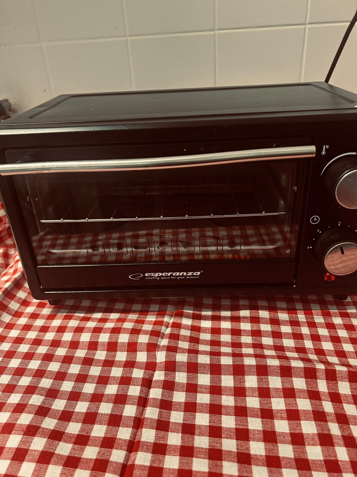 Goedewerkende esperanza mini oven met grill, Witgoed en Apparatuur, Ophalen of Verzenden, Zo goed als nieuw