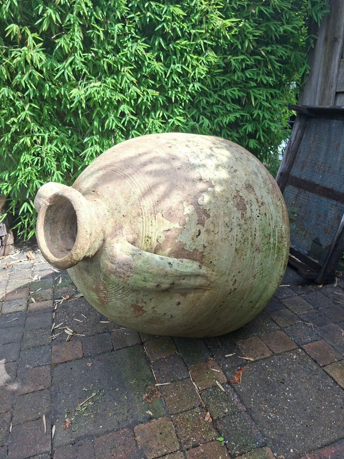 Stenen kruik, Tuin en Terras, Tuinbeelden, Ophalen, Gebruikt, Steen