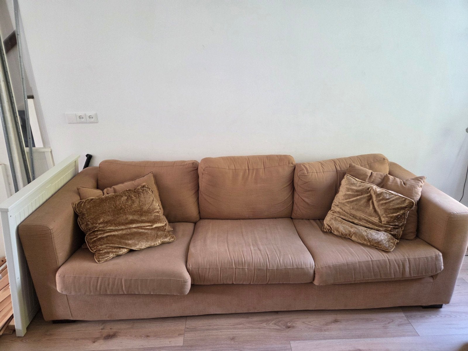 Comfortabele 3-zits bank - 255cm breed, Ophalen, 250 tot 300 cm, Gebruikt, Driepersoons