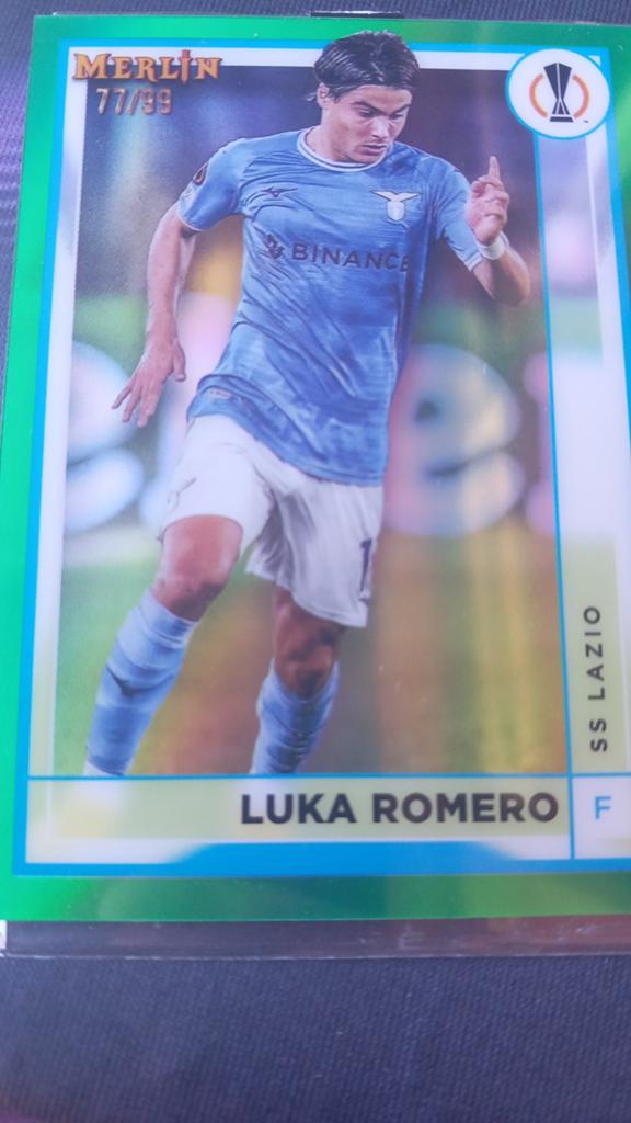 Luka Romero Merlin 77/99 SS Lazio Spelerskaart, Ophalen of Verzenden
