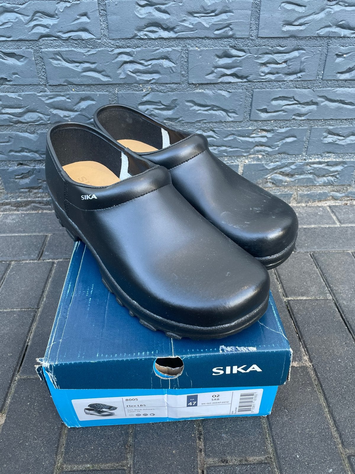 Nieuwe Sika Onbeveiligde Klompen Maat 47, Klompen, Zwart, Nieuw, Ophalen of Verzenden