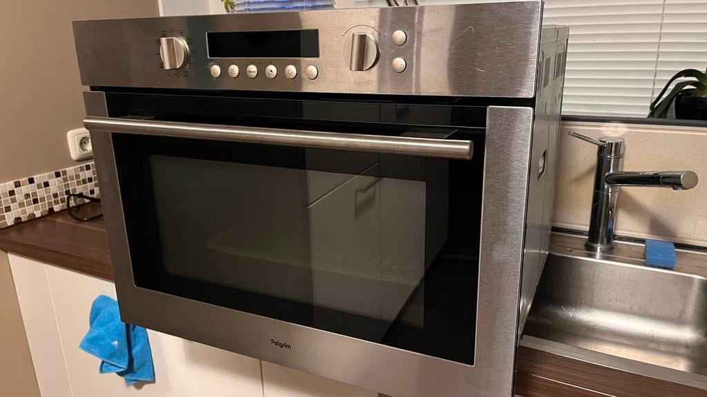 Pelgrim inbouw oven/magnetron/hetelucht, Ophalen, Zo goed als nieuw