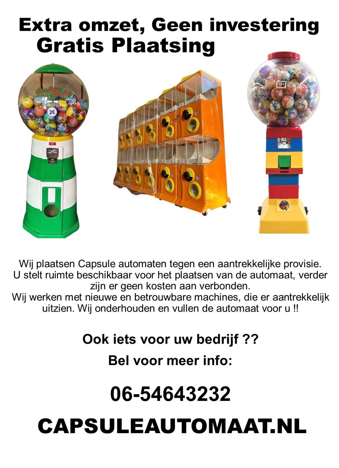 Gratis plaatsing extra omzet!!, Ophalen, Nieuw, Nb, Nb