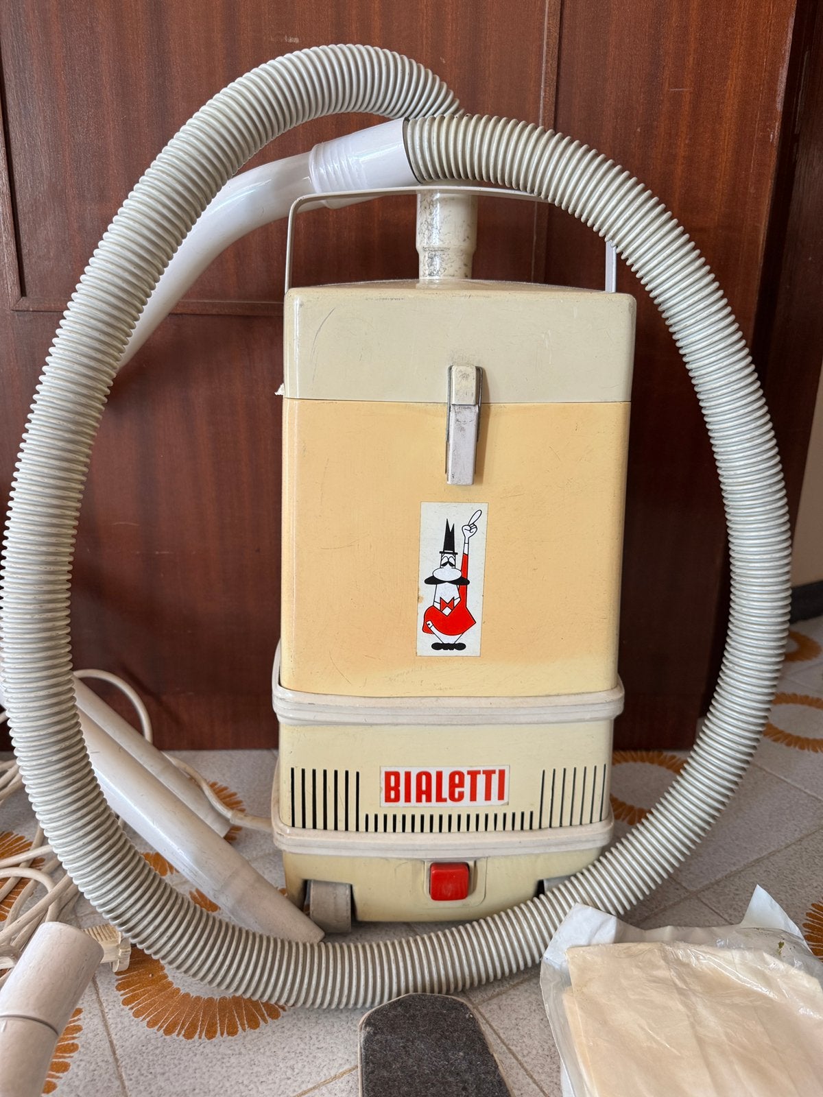 Vintage stofzuiger Bialetti, werkend, Witgoed en Apparatuur, Stofzuigers, Ophalen of Verzenden, Gebruikt
