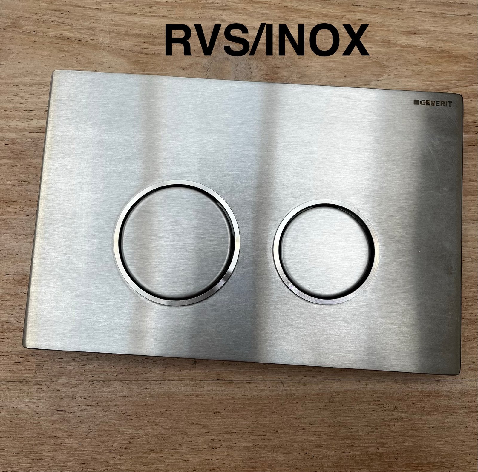 RVS GEBERIT DRUKPLAAT sigma 20, Ophalen of Verzenden, Zo goed als nieuw, Rvs, Toilet