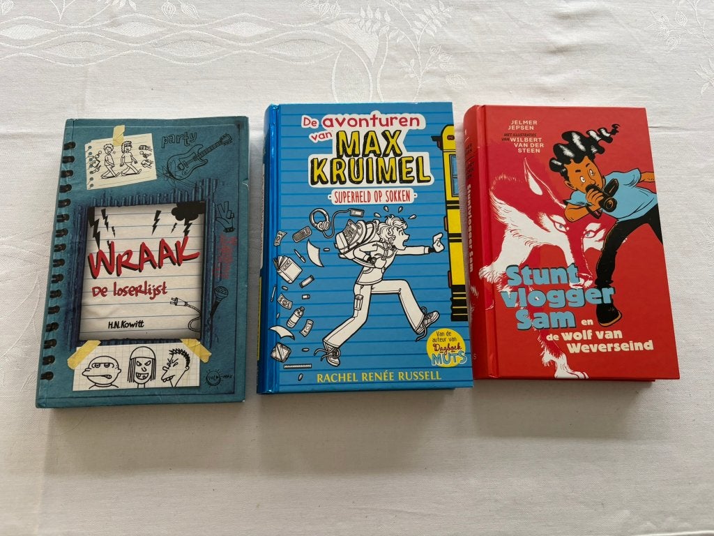Wraak de loserlijst max kruimel stunt vlogger sam boeken set, Boeken, Ophalen of Verzenden, Zo goed als nieuw, Rachel Renée Russell