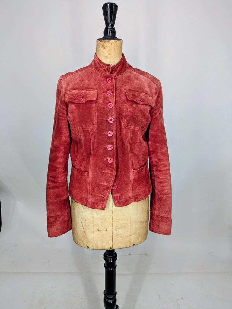 Arma Vintage Suède Leren Jas Dusty Rose Maat 38, Maat 38/40 (M), Arma, Geen idee, Arma