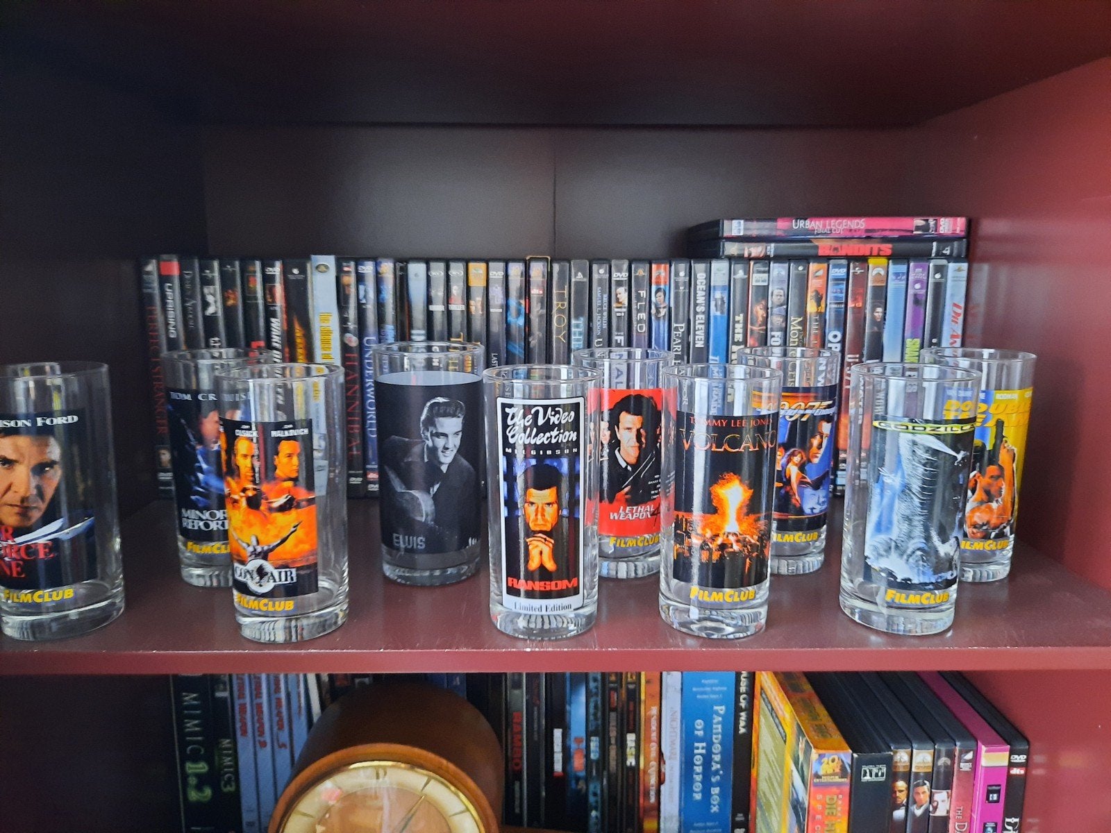 Filmclub drinkglazen - Diverse films (set), Ophalen of Verzenden, Zo goed als nieuw