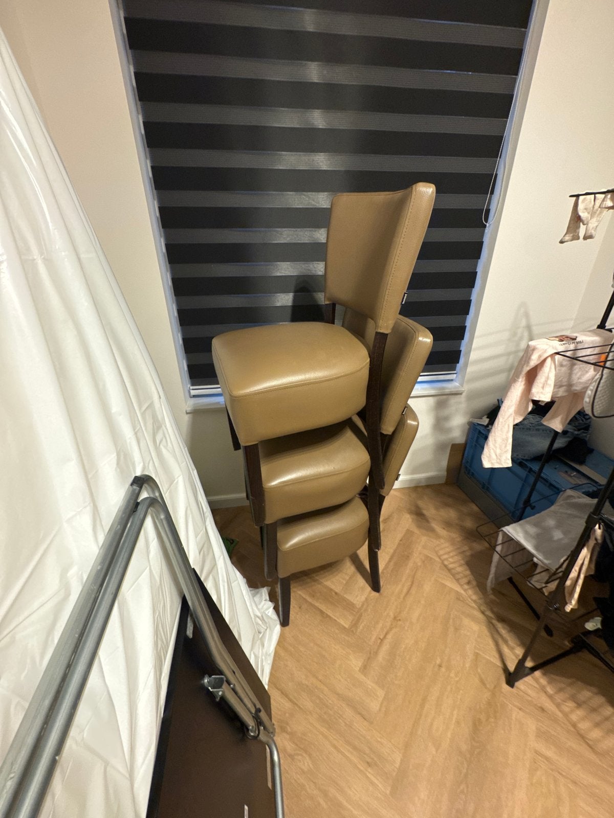 Set van 4 Horeca Hominy Stoelen - Gebruikt, Ophalen of Verzenden, Gebruikt