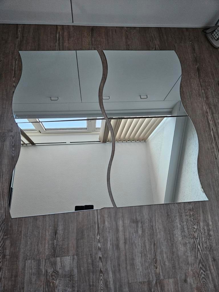 4 st. leuke Ikea golf spiegels 40x40cm, Huis en Inrichting, Woonaccessoires | Spiegels, Ophalen, Minder dan 50 cm, Gebruikt, Minder dan 100 cm