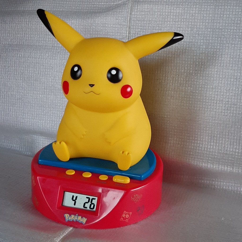 Pokémon Pikachu Wekker / Alarmclock Vintage, Ophalen of Verzenden, Gebruikt