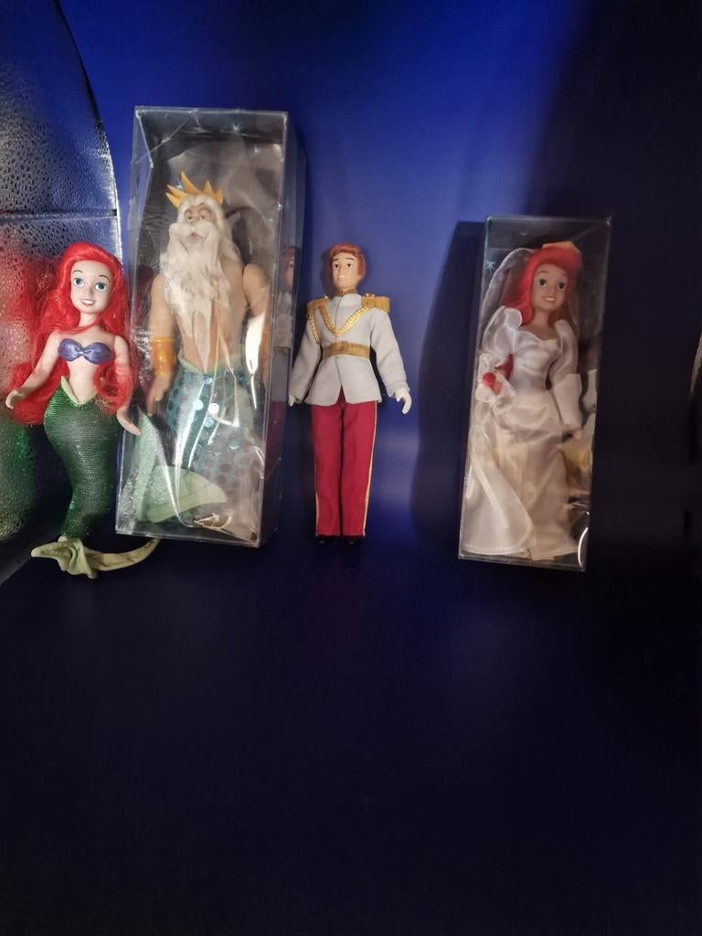 Disney porseleinen poppen: Ariel, Aladdin, Sneeuwwitje, Ophalen of Verzenden, Zo goed als nieuw, Pop