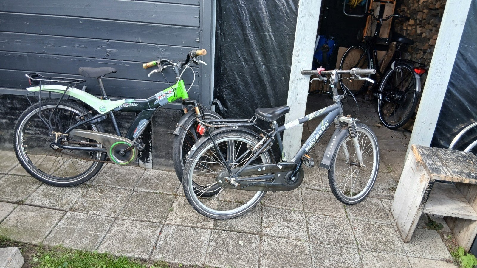 gazelle en batavus 24inch, Ophalen, Velgrem, Versnellingen, Gebruikt