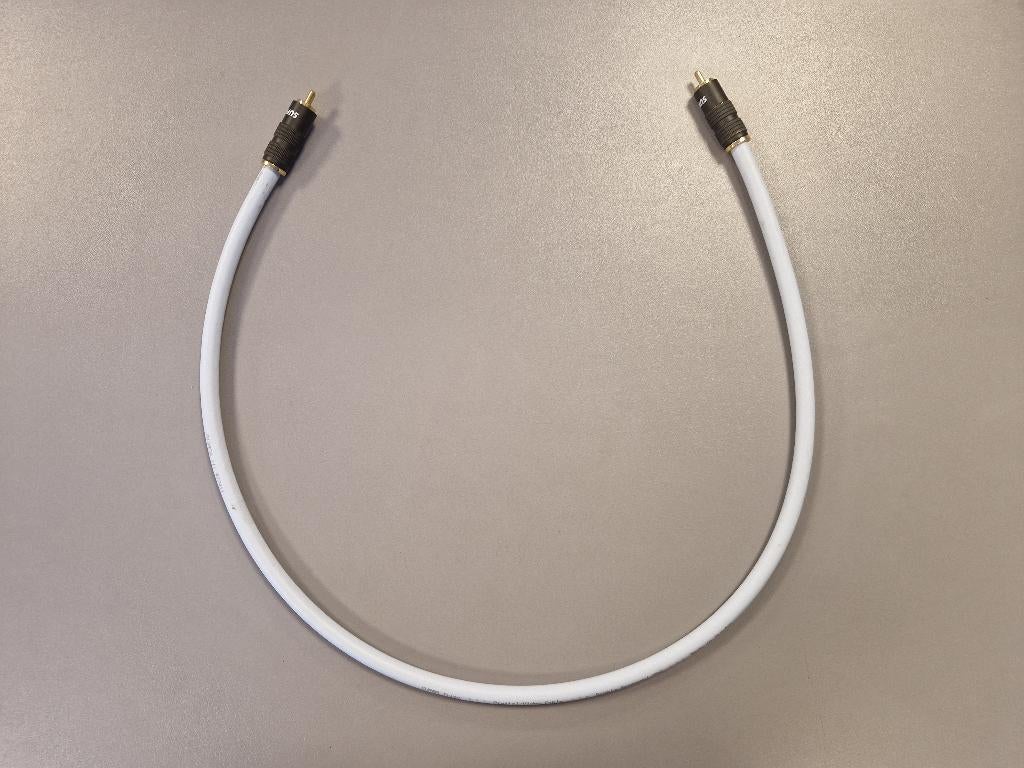 ✅ Supra Trico digitale 75 Ohm coax interlink kabel 75 cm, Ophalen of Verzenden, Minder dan 2 meter, Coaxiale kabel