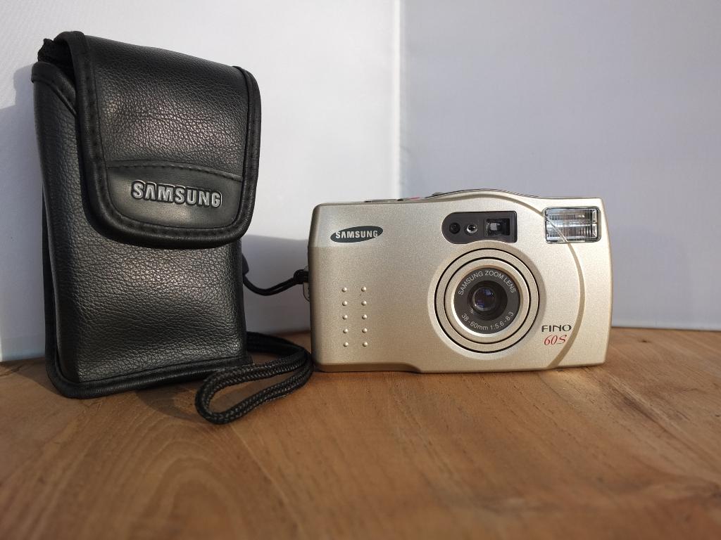 ✅ Samsung Fino 60S , 38 - 60 mm lens & Tas * GETEST , 1998, Ophalen, Gebruikt, Compact, Samsung
